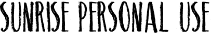 SUNRISE Font Preview