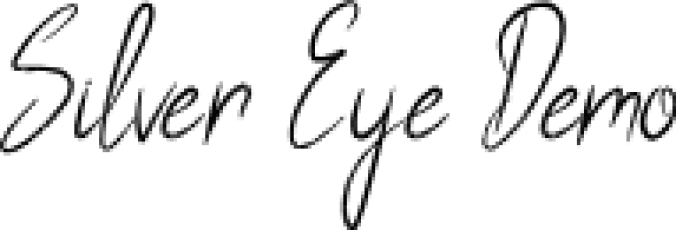 Silver Eye Font Preview