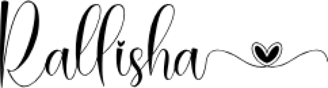 Rallisha Font Preview