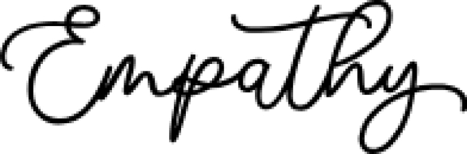 Empathy Scrip Font Preview