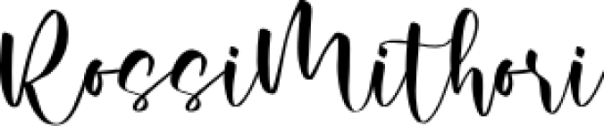 Rossi Mithori Font Preview