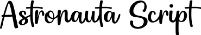 Astronauta Scrip Font Preview