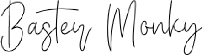 Baster Monky Font Preview
