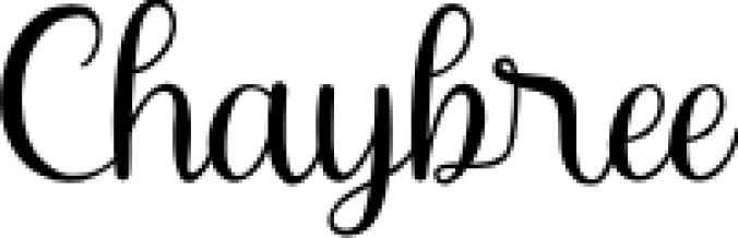 Chaybree Font Preview