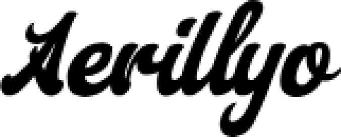 Aerilly Font Preview