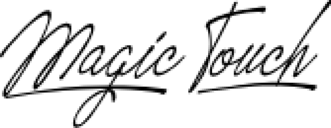 Magic Touch Font Preview