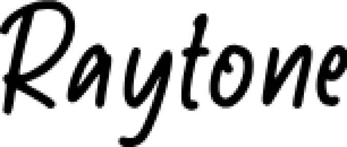 Raytone Font Preview