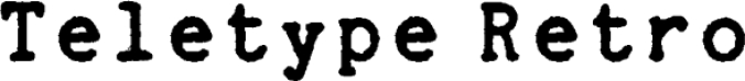 Teletype Retr Font Preview