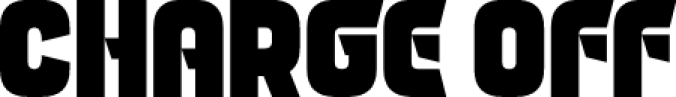 Charge Off Font Preview