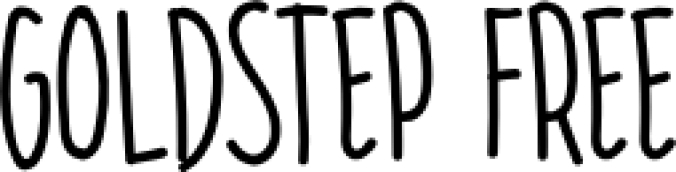 GOLDSTEP Font Preview