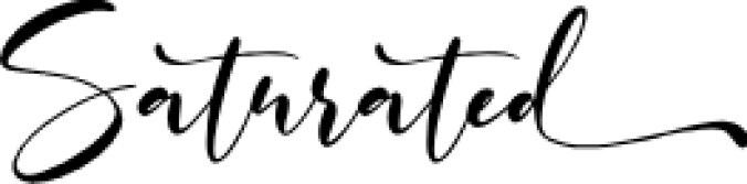 Saturated Font Preview