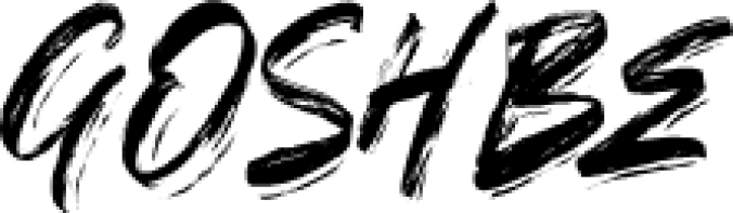 GOSHBE Font Preview