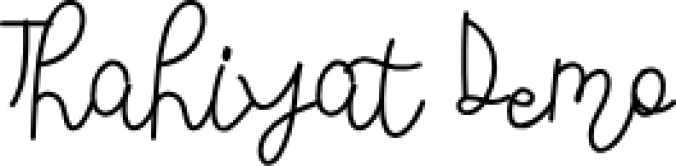Thahiya Font Preview