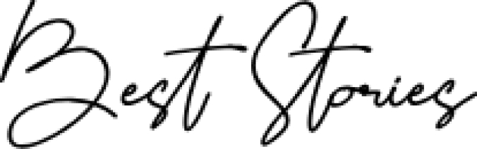 Best Stories Font Preview