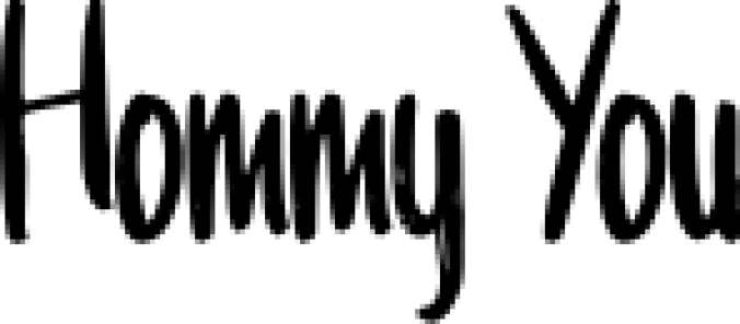 Hommy You Font Preview