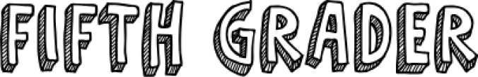 Fifth Grader Font Preview