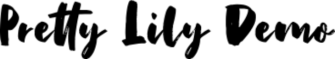 Pretty Lily Font Preview