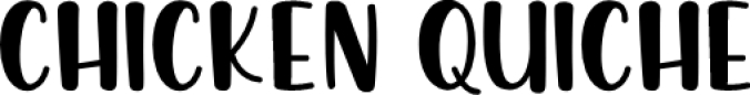 Chicken Quiche Font Preview