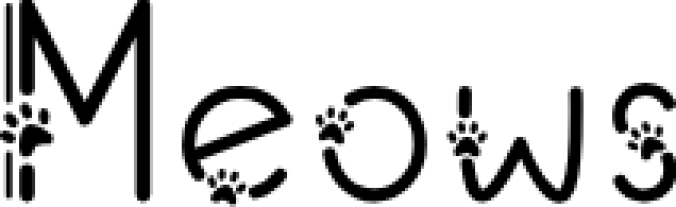 Meows Font Preview