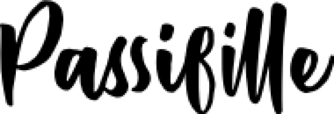 Passifille Font Preview