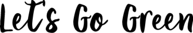 Let 's Go Gree Font Preview