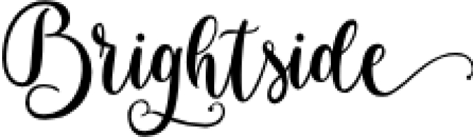 Brightside Font Preview