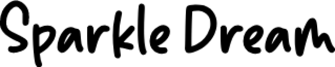 Sparkle Dream Font Preview