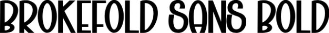 Brokefold Sans Font Preview