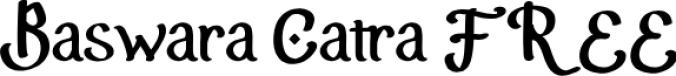 Baswara Catra Font Preview