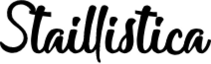 Staillistica Font Preview