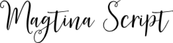 Magtina Scrip Font Preview