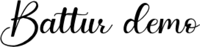 Battur Font Preview