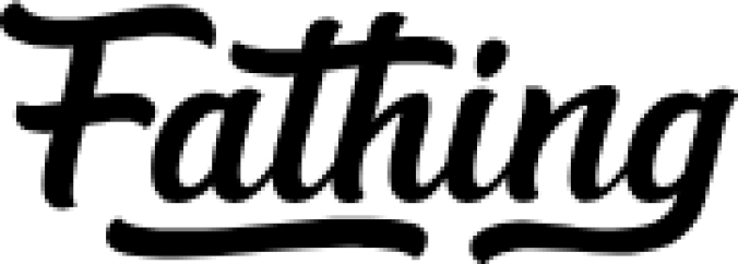 Fathing Font Preview