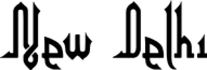 New Delhi Font Preview