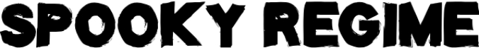 Spooky Regime Font Preview