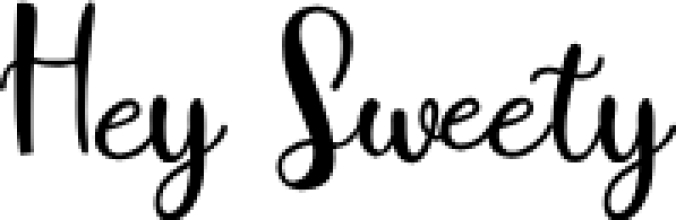 Hey Sweety Font Preview