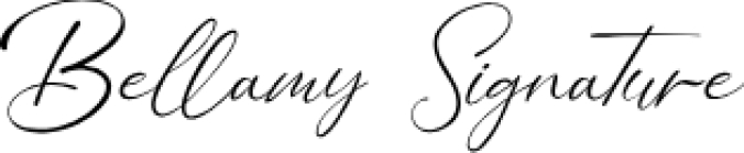 Bellamy Signature Font Preview