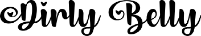 Dirly Belly Font Preview