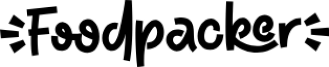 Foodpacker Font Preview