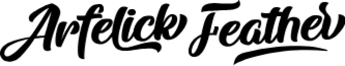 Arfelick Feather Font Preview