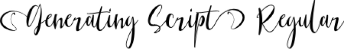 Generating Scrip Font Preview