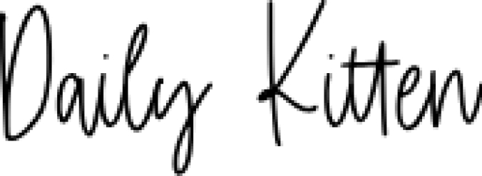 Daily Kitte Font Preview