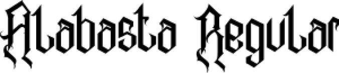 Alabasta Font Preview