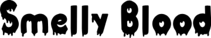 Smelly Blood Font Preview