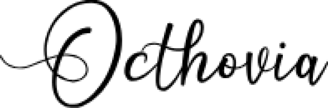 Octhovia Scrip Font Preview