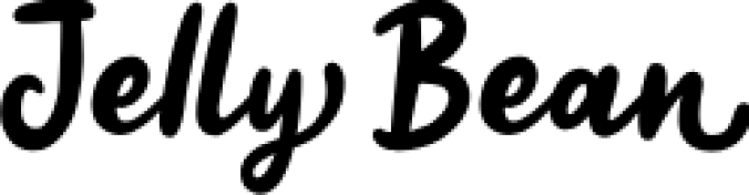 Jelly Bean Scrip Font Preview