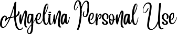 Angelina Font Preview