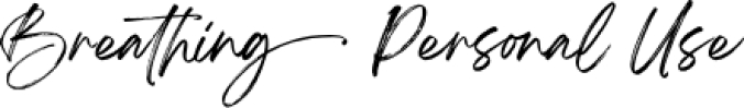 Breathing Font Preview