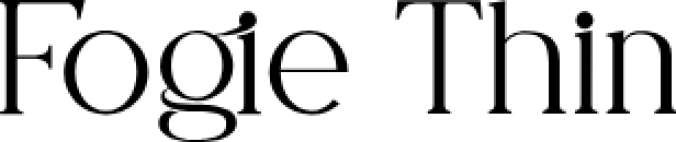 Fogie Font Preview