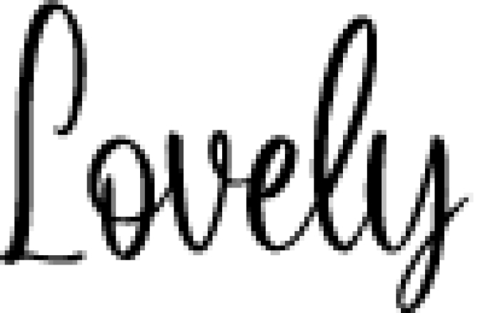 Lovely Font Preview